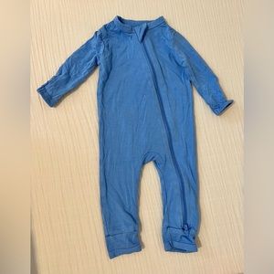 Kyte BABY Periwinkle NB zipper romper